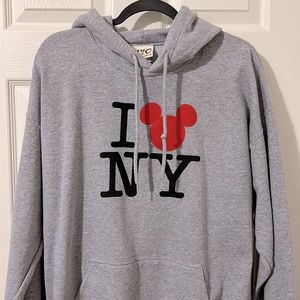 NYC I Heart NY Mickey Disney Hoodie Sweatshirt